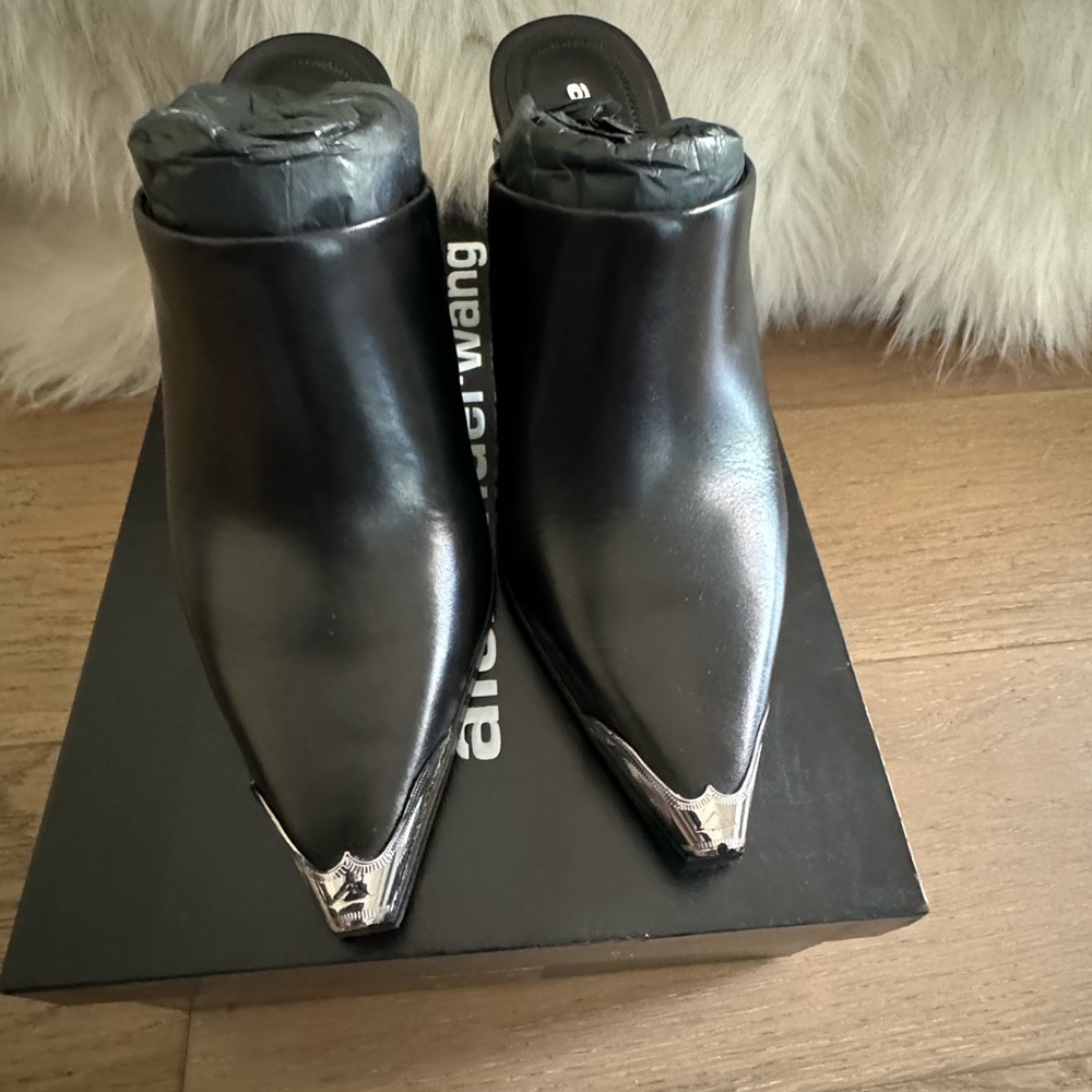 ALEXANDER WANG mule - 36.5 - black - BRAND NEW WORN ONCE